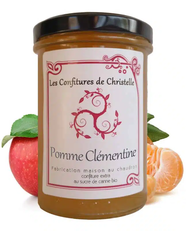 Confiture pomme clémentine bio artisanale - Les Confitures de Christelle